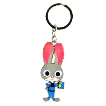 Disney Zootopia Judy Die-cut Keychain Key Chain Ring Hook Clasp Charm