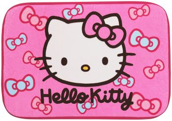 Hello Kitty Carpet Doormat Villus Floor Mat Rug Pink Ribbon Sanrio