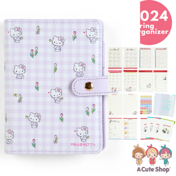 2022- 2023 Hello Kitty 6-Rings Personal Organizer Compact Planner Schedule Book Agenda WHITE