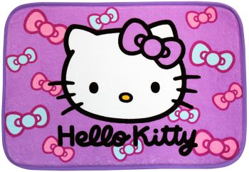 Hello Kitty Carpet Doormat Villus Floor Mat Rug Purple Ribbon Sanrio