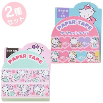 Hello Kitty Paper Craft Tape Deco Tape 15mm Gift Package Scrapbooking 2Pcs Set 