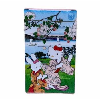 Taiwan EVA Air Hello Kitty Rabbit Kimono Japanese Garden Playing Cards Deck Collectible NIB 1 PC