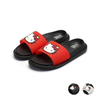 Sanrio Hello Kitty Women's Girls' Sandals Slippers Flip Flop Thick Soles Red