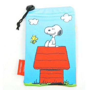 Peanuts Snoopy Drawstring Pouch MP3/iPhone4 4S/Galaxy SII Bag Rainbow