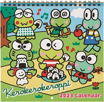 2023 Kerokerokeroppi Wall Calendar Plan Sanrio Made In Japan M-Size