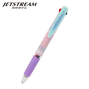 Little Twin Stars Mitsubishi Pencil Jetstream 3 Color Ballpoint Pen Made in Japan Black Red Blue 0.5MM