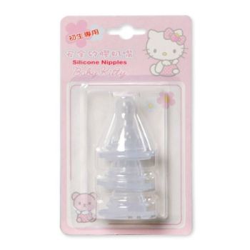 Hello Kitty Silicone Nipples Pacifier New Born 3 Pcs
