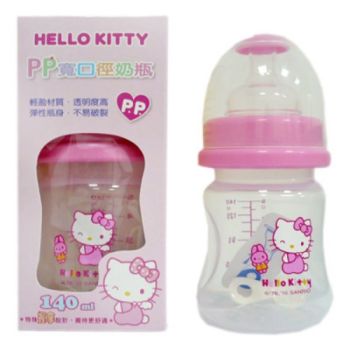 Hello Kitty Baby Wideneck PP Feeding Bottle 4.7oz. / 140ml BPA FREE Sanrio