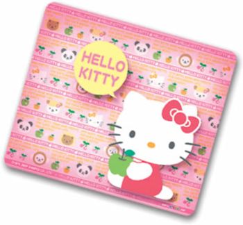 Hello Kitty Elastic Mousepad Mouse Mat Face Apple Pink