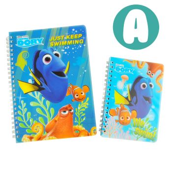 Disney Finding Dory Spiral Notebook Memo Pad 25K+50K size 2 Pcs Set
