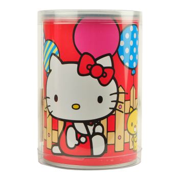 Hello Kitty Aluminum Pop-top Can Piggy Coin Bank Red Balloon