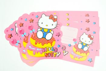 Hello Kitty Letter Set BIG SIZE Cards Memo Donut Sanrio