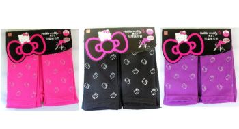 Hello Kitty Kid's Warm Flannel Tights Leggings Tights Ankle Length Black / Purple / Pink