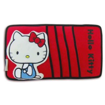 Hello Kitty Ribbon Sun Visor w/ Pocket for Car Red Sanrio
