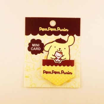 Pom Pom Purin Die-Cut Craft Mini Card Sticker