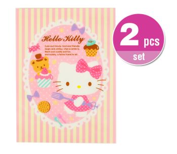 Hello Kitty Letter Pad Notes Memo Pad 2Pcs Set Pink Cake Sanrio A