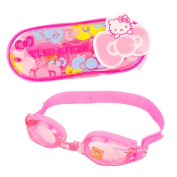 Hello Kitty Kid Optics Lens Silicone Swimming Goggles Anti-frog UV Protection High Quality Japan Material