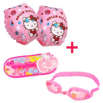 Hello Kitty Kid Arm Floats Pool Float Swimming A...