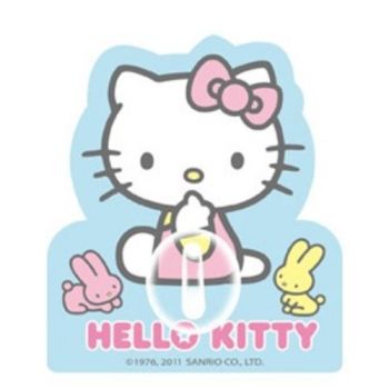 Hello Kitty Plastic Wall Hanger Blue Sanrio