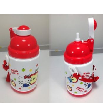 Hello Kitty Pop-UP Straw Bottle 375 c.c / 16.7 oz. Apple Sanrio