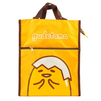 Gudetama Nylon Lunch Bag School Tote Bag Handbag Shoulder Bag Yellow Sanrio