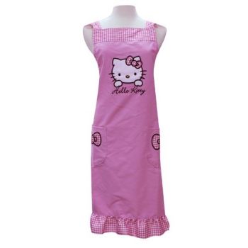 Hello Kitty Cooking Craft Apron Adult Rare Face Pink Sanrio