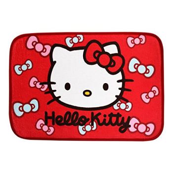 Hello Kitty Carpet Doormat Villus Floor Mat Rug Red Ribbon Sanrio
