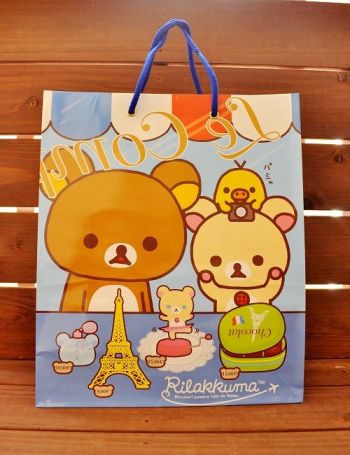 San-x Rilakkuma Gift Paper Carry Bag Paris