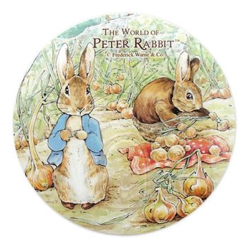 Beatrix Potter Peter Rabbit Plastic Wall Hanger Sticker Circular - Onion Farmland