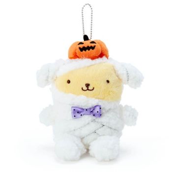 Sanrio Japan Original Pompompurin Halloween Plush Doll Charm Keychain 5