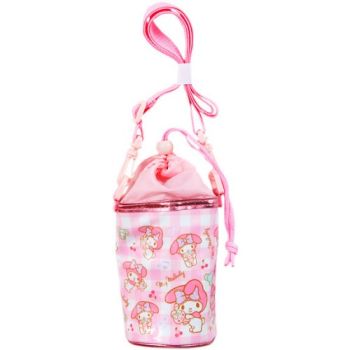 My Melody Insulated Drawstring Bag Bottle Holder Bag Pink Sanrio Japan Exclusive