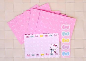 Hello Kitty Mini Gift Message Card Red Ribbon Sanrio