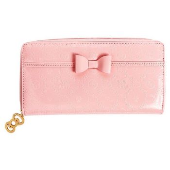 Hello Kitty Long Wallet Embossed PU Leather Ribbon Sanrio