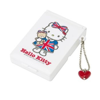 Hello Kitty Accessories Case w/ Mirror Union Jack England Design