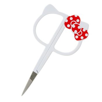 Hello Kitty Eyebrow Scissors Polka Dot Ribbon Sanrio Japan Exclusive