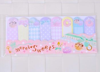 Macaron Mini Paper Book Mark Stipee 120 Pcs Marks Sanrio 