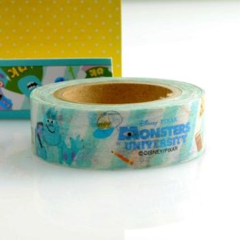 Pixar Monsters University Paper Craft Tape Deco Tape 15mm Gift Package Scrapbooking