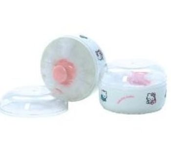 Hello Kitty Baby After-bath Powder Puff Kit Container Dispensor Case