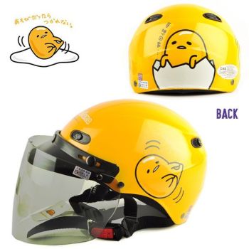 Sanrio Gudetama Egg Adult Motor Bike Helmet Yellow CA-110