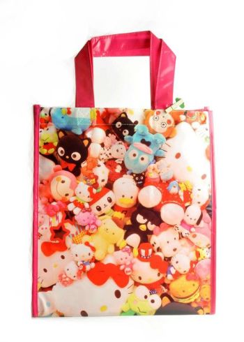 Sanrio Characters PP Shopping Bag Plush Photo Print Hello Kitty