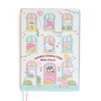2024 Diary Sanrio Characters B6 Planner Notebook Schedule Book Kitty Cinnamon My Melody w/ BONUS GIFT