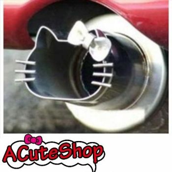 Hello Kitty Die-cut Car Exhaust Pipe Tailpipe New Rare