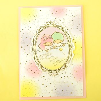 Little Twin Stars All-Purpose Holiday Christmas Card Neon Cloud 1PC