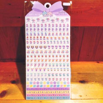 Sanrio Japan 2022 Little Twin Stars Diary Planner Book Scrap Decoration Decor Stickers Translucent 