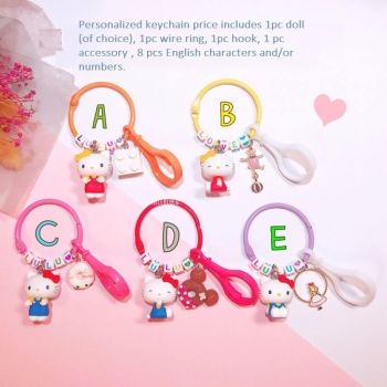 Personalized Keychain Custom Gift for Women Men Hello Kitty My Melody Cinnamoroll Sanrio