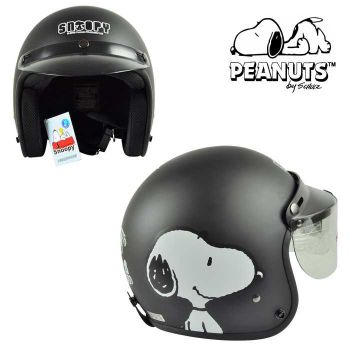 Snoopy Adult Open-Face Helmet With Face Shield 