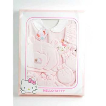 Hello Kitty Baby Fulff 4-Piece Layette Gift Set Pink Sanrio