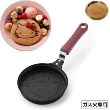 Sanrio Hello Kitty Face Pancake Pan Non-Stick Frying Pan Exclusive Japan 4.7