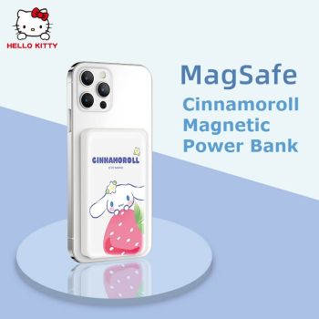 Hello Kitty My Melody Kuromi Cinnamoroll Portable Magnetic Wireless Power Bank 10000 mAh Lightweight Authentic
