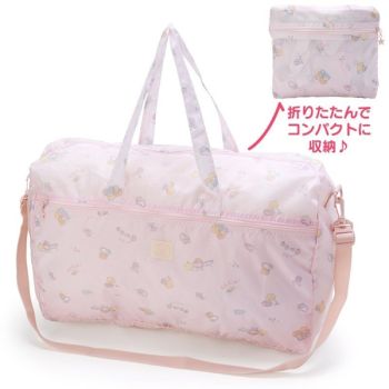 Little Twin Stars Folding Boston Bag Carry Travel Bag Sanrio Japan Official Goods